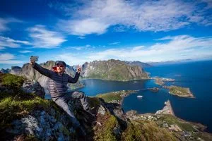 På toppen av fjellet